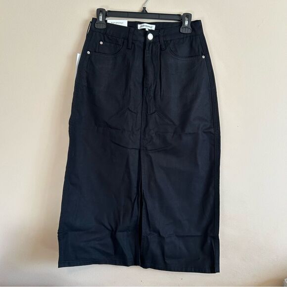 WeWoreWhat midi skirt women’s size 26 black - Picture 2 of 6